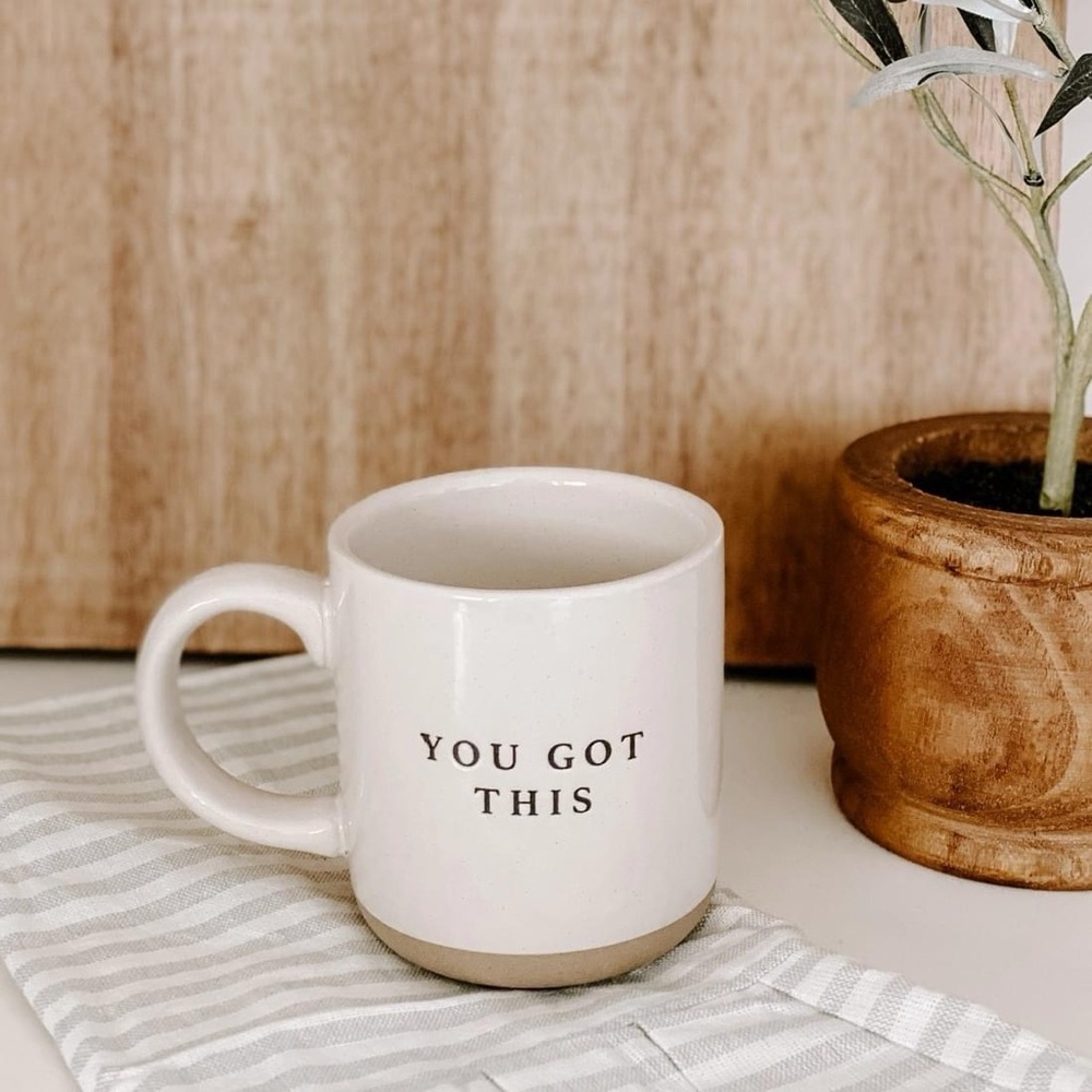 NEW • You Got This Coffee Mug • Neutral Cozy Affirmation Mug